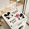 Cute Mickey & Minnie Washing Machine Top Cover