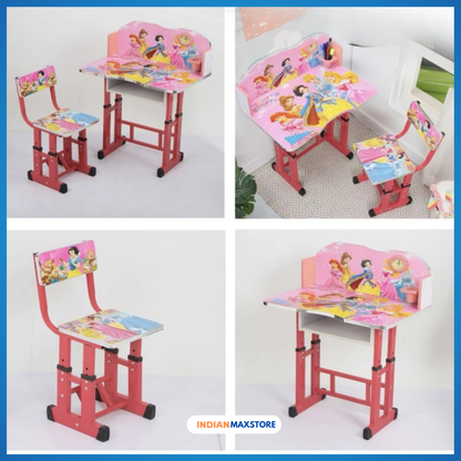 Kids study Table & Chair with Adjustable Height