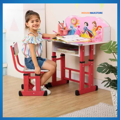 Kids study Table & Chair with Adjustable Height